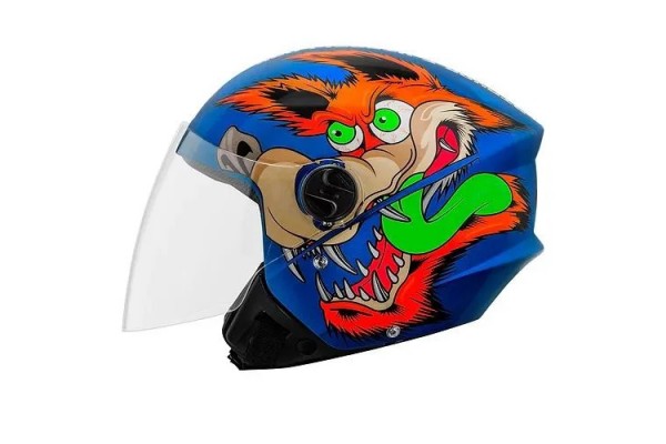 CAPACETE ABERTO PRO TORK NEW LIBERTY THREE COYOTE AZUL